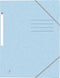 Oxford Top File + - elastomap - 3 kleppen - elastiek - A4 - pastel blauw - pak 10 stuks