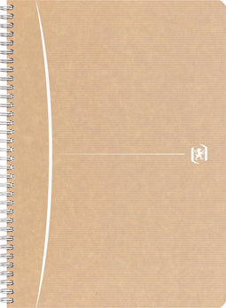 Oxford Touareg spiraalschrift, 180 bladzijden, ft A4, geruit 5 mm, wit