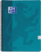 Oxford Touch - Schrijfblok - A4 - Geruit - 140 pagina's - 90g - soft cover - aqua