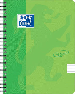 Oxford Touch - Schrijfblok - A5 - Gelijnd - 140 pagina's - 90g - soft cover - lime groen