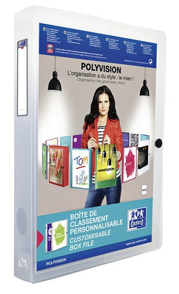 Oxford - Verzamelbox oxford polyvision 40mm 0.7mm pp transparant | 8 stuks