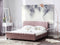 AVALLON - Tweepersoonsbed - Roze - 160 x 200 cm - Fluweel