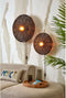 GOOD&MOJO Wandlamp Tanami - Rotan Zwart - Ø55cm - Binnen Modern