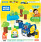 MEGA Bloks Green Town Charge & Go Bus - 35 grote bouwstenen