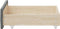 vidaXL - Opberglades - bed - 2 - st - bewerkt - hout - en - stof - donkergrijs