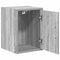vidaXL - Garage - wandkast - bewerkt - hout - grijs - Sonoma