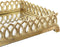 Snackdienblad DKD Home Decor Spiegel Ziverachtig Gouden Hars (33 x 24 x 6,6 cm) (2 Stuks)