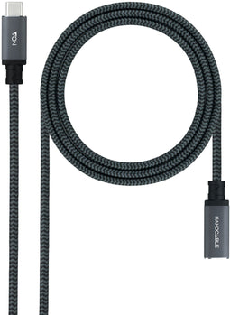 Nanocable 10.01.4500-COMB - USB C Kabel - 0,5 m - USB 3.2 Gen 2x2 20 Gbit/s - Zwart