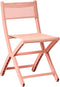 Set van 4 tuinstoelen TALCA Inklapbaar Koraalrood