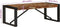 vidaXL - Salontafel - 100x50x35 - cm - massief - gerecycled - hout - meerkleurig