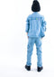 B. Nosy B.Yourself - Meisjes Jas - Denim met gekleurde tekst - Maat 116