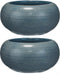 Mica Decorations Gabriel Plantenschaal - H16 x Ø32 cm - Keramiek - Blauw