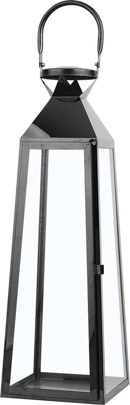 CRETE - Lantaarn - Zwart - RVS