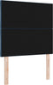 vidaXL - Hoofdbord - met - een - Diamantblokontwerp - in - Blauw - - - 100 - cm - Stoffen - Hoofdbord