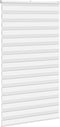 vidaXL - Zebra - rolgordijn - 125x200 - cm - stofbreedte - 120,9cm - polyester - wit