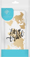 iMoshion Hoesje Geschikt voor Samsung Galaxy A42 Hoesje Siliconen - iMoshion Design hoesje - Transparant / Meerkleurig / Goud / Let's Go Travel