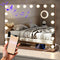 Mirlux Hollywood Spiegel 80x60CM - 2 Bluetooth Speakers - Dimbaar LED Licht - 10x Zoom - Rosé Goud