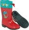 Arditex Regenlaarzen Dino Pvc/textiel Rood/turquoise Maat 22