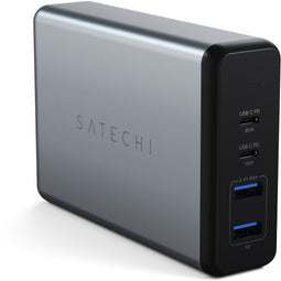 Satechi 108W Pro - USB-C PD Desktop Charger - 2x USB-C PD 90W + 18W + 2x USB-A 12W - Grijs