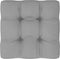 vidaXL - Palletkussen - 70x70x12 - cm - stof - grijs