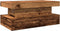 vidaXL - Salontafel - met - LED-verlichting - 90x50x40 - cm - oud - houtkleurig