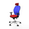 Piqueras y Crespo 1D086N2 - Bureaustoel - Hoofdsteun en verstelbare hoogte - Rood