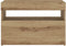 vidaXL - Nachtkastje - met - LED - 60x35x40 - cm - bewerkt - hout - artisanaal - eiken