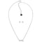 Karl Lagerfeld Karl Star Box set necklace & Earrings Silver Swarovski - Dames - Ketting - Oorbellen - 5512307 - Zilverkleurig - Swarovski