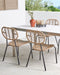 PRATELLO - Tuinstoel set van 4 - Naturel - PE rotan