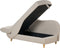 MERI II - Chaise longue - Beige - Linkerzijde - Fluweel