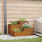 vidaXL - Tuinplanter - 100x100x60 - cm - Verweerd - Staal