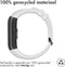 iMoshion Bandje Geschikt voor Honor Band 4 - iMoshion Siliconen band zwarte gesp met design met installatiehulp - Wit