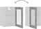 vidaXL - Hangkast - Lyon - 40x31x60 - cm - bewerkt - hout - betongrijs