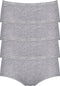 sloggi Basic+ - Dames Midi slip - 4-pack - Lichtgrijs (4-pack)