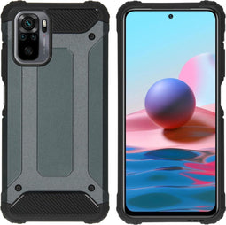 iMoshion Hoesje Geschikt voor Xiaomi Redmi Note 10 (4G) Hoesje - iMoshion Rugged Xtreme Backcover - Donkerblauw