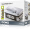 DOMO DO9136C - Contactgrill 3-in-1 - Verwisselbare bakplaten voor croque wafel grill - Silver