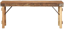 vidaXL - Ligbank - 110x35x46 - cm - Gerecycled - Massief - Hout