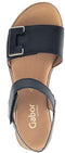 Gabor Florenz - Sandalen - Sleehak - Zwart - Maat: 38