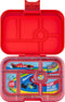 Yumbox Original - lekvrije Bento box lunchbox - 6 vakken - Roar Red / Race Cars tray