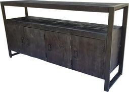 Dressoir Finn - Dressoir kast - Dressoir zwart 175 cm