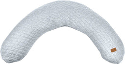 Béaba Big Flopsy™ Nature Zwangerschapskussen - Zijslaapkussen volwassenen - Voedingskussen - Heather grey - 170cm