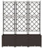 vidaXL - Tuinbak - met - Trellis - 120x40x143 - cm - Bruin
