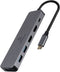 Gembird A-CM-COMBO3-03 - USB Hub - 2x HDMI 3x USB 3.2 Gen1 type-C - Grijs