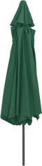 vidaXL - Parasol - met - metalen - paal - 390 - cm - groen