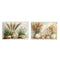 Schilderij Home ESPRIT Groen Beige Bloempot Cottage 123 x 4,5 x 83 cm (2 Stuks)