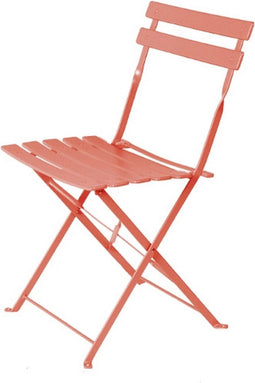 Trädgårdsstol Sira Oranje Staal 41 x 46 x 80 cm (2 Stuks)