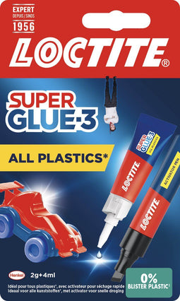 Loctite All Plastics - Plastic Lijm - Universeel voor Alle Kunststoffen - 6 g