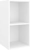 vidaXL - Tv-wandmeubel - 37x37x72 - cm - bewerkt - hout - wit