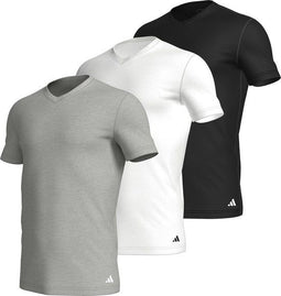 Adidas V-hals Shirt Heren (3-pack) - Maat XL