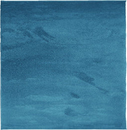 vidaXL - Vloerkleed - OVIEDO - laagpolig - 120x120 - cm - turquoise